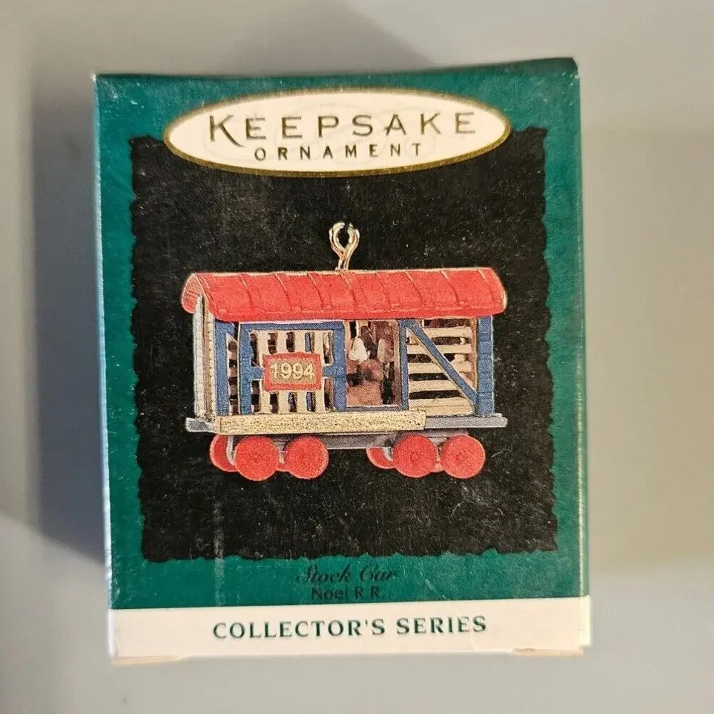 Hallmark Keepsake Stock Car Noel R.R. Christmas Ornament 6th in the Series 1994